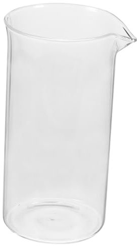 ABOOFAN Coffee Press Replacement Glass Cup 350ml Beaker for Press Pot Glass Filter Jug with Handle Lid Compatible for Tea and Cold Brew