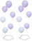 Kaucytue Set di 2 supporti per palloncini, per matrimoni, decorazioni da tavolo, laurea, Natale, decorazione di compleanno