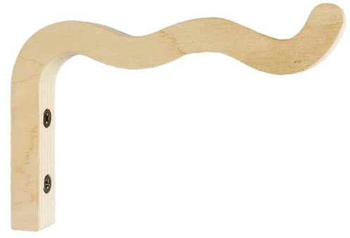 Support Crochet Plant-e Suspendues, en Bois, Suspensions Murales Plant-e Robustes Elégants pour Décor Balcon Jardin, Pot de Fleur, Corde Légère