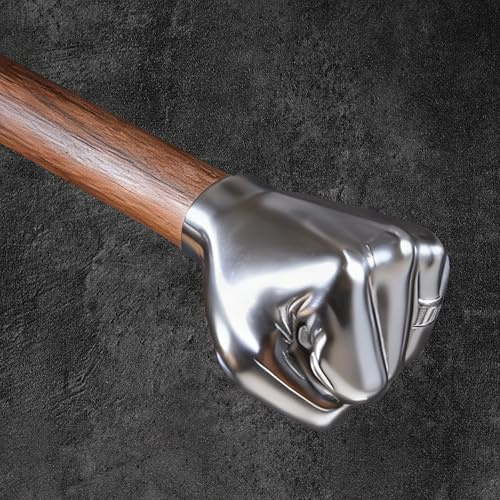 Heavy Duty Blacksmith's Fist Hammer-Unique Gift for Men & DIY Enthusiasts, Functional Art Hammer for Home Decor, Practical Tool with Wood Handle and Steel Head for Construction & Gifts