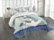 ABAKUHAUS Anker Tagesdecke Set, Anker und Seil-Motiv, Set mit Kissenbezug farbfester Digitaldruck, für Einzelbetten 170 x 220 cm, Hellgrün Blau