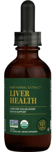 Global Healing Center - Liver Health - Organic Milk Thistle Supplement for Detox & Gallbladder Support - Dandelion Root Supplement for Cleanse & Repair (2 Fl Oz)