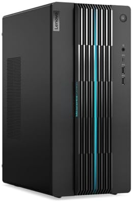 Lenovo IdeaCentre Gaming 5 17ACN7 Gaming Desktop PC (AMD Ryzen 5 5600G, NVIDIA GeForce RTX 3060, 16GB DDR4 RAM, 512GB SSD, Windows 11 Home) - Black