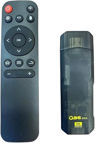 TV Stick Box 4K Android WiFi 2.4/5G Quad Core Media Player con APP Store Intrattenimento Streaming su TV con Telecomando Ultra Slim