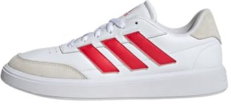adidas Hombre Courtblock Shoes, Cloud White/Pure Ruby/Off White, 44 2/3 EU