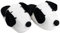 United Labels The Peanuts Snoopy Hausschuhe mit Wackelohren, Weiß Schwarz, 41/43, Plüsch Pantoffeln für Damen, Puschen, Slipper