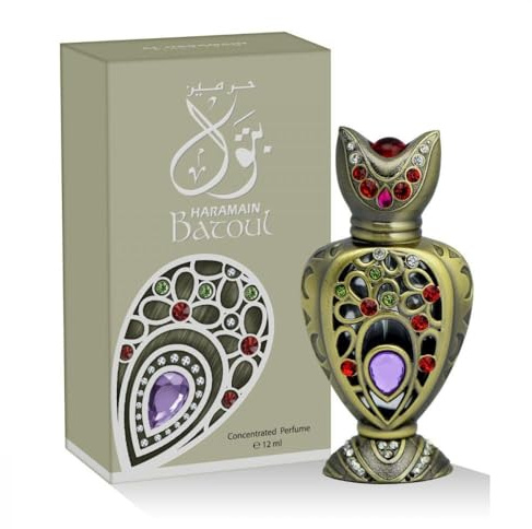 Al Haramain Batoul 12ml Attar Oil | Arabic Perfume for Women & Men | Arabian Perfume Oil with Amber, Musk & Woody Notes | Luxury Unisex Fragrance | Travel-Friendly Bottle