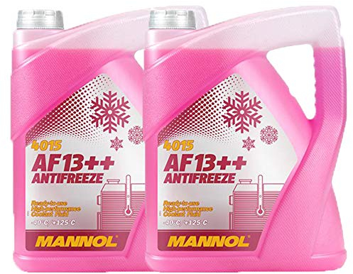 MANNOL 2 x 5 Liter, AF13++ -40°C Antifreeze Kühlerfrostschutz Fertigmischung G13+ Violett