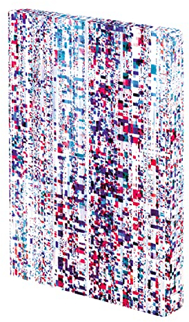 Nuuna Notizbuch A5+ | Composition L - Matrix | Dotted Journal | 3,5mm Punktraster | 256 nummerierte Seiten | 120g Premium-Papier | Jeans Label Material | vegan | nachhaltig produziert in Deutschland