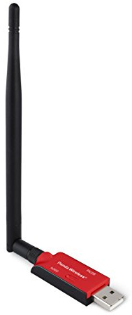 Panda Wireless PAU0B AC600 Dual Band (2.4GHz and 5GHz) Wireless N USB Adapter W/High Gain Antenna - Windows 7/8/8.1/10/11, Zorin, Mint, Ubuntu, openSUSE, Fedora, Kali Linux and Raspbian