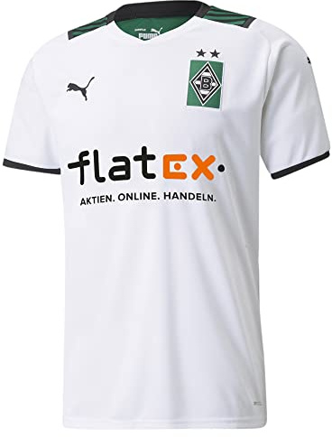 Puma Borussia Mönchengladbach Saison 2021/22 Trikot Home, Mann- Gr.XXL, Puma White-Power Green