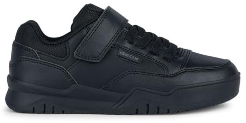 Geox J Perth BOY E Sneaker, Black, 1.5 UK