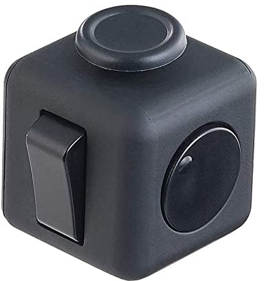KOMUNJ Fidget Cube Toy with Click Ball, for ADHD ADD Stress Anxiety Relief 6 Sides Fidget Sensory Toys Relieves Stress And Anxiety for Children, Teen, Adult Stress Reliever