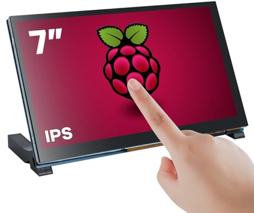 Hosyond 7-tums pekskärm, IPS, DSI-skärm, kompatibel med Raspberry Pi 5/4/3, 800 x 480 pixel kapacitiv skärm MIPI-drivrutinsfritt gränssnitt