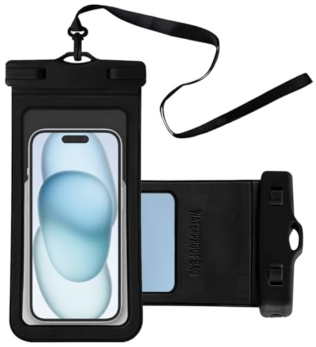 1pcs Funda Impermeable Móvil,Funda para movil Agua,Protector movil Playa,Funda Agua Sumergible,Funda movil acuatica,Bolsa Impermeables Móvil,para iPhone 16 15 14 Samsung S25 S24 Huawei