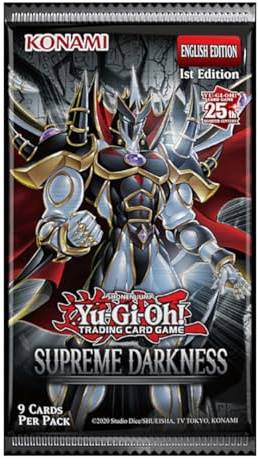 YU GI OH Supreme Darkness Booster Pack (9 cartes par paquet), 1ère édition, Konami version anglaise