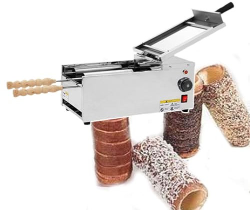 Kommersiell elektrisk skorsten kakugn, Glass kotte grill Maker, Skorsten kaka göra maskin, Cake Pop Roller Machine (220V)