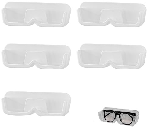 5 PCS Soporte Gafas Pared, Organizador Gafas. Estante Gafas, para Colgar Vasos