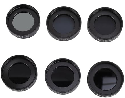RASTKY Kit Filtro Lunare a densità Neutra per Telescopio con Ottica HD Chiara Osservazione Lunare, Set di Filtri per Oculare Telescopico da 6 Pezzi da 1,25 Pollici con Custodia in Lega di Alluminio