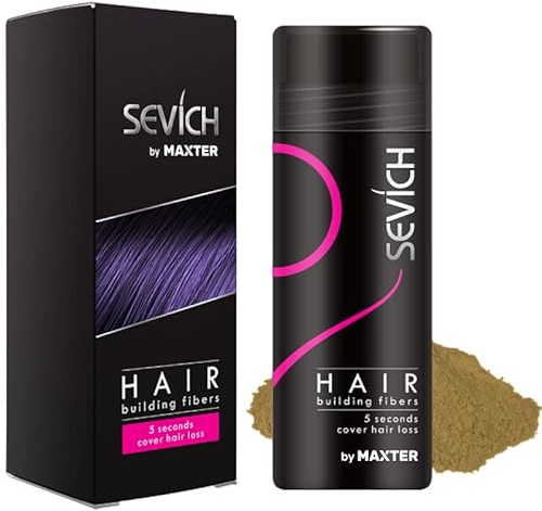 Fibras Capilares Rubio 25g - Microfibras Capilares de Algodón en Polvo 100% Natural para Disimular Calvicie y Alopecia al Instante - Fibra Capilar Hombre y Mujer - Hair Fibers