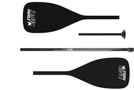 STAR PUMP - PB-RPAD714 – Paddel Sup/Kajak Fiber 2in1 Star Paddle – 4 Abschnitte – verstellbar 165 bis 215 cm – Fiberglas/Aluminium – 900 g
