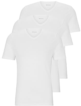 BOSS Hommes TShirtVN 3P Classic Lot de Trois t-Shirts en Coton à col V