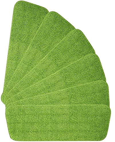 Vicloon 6 st mopp ersättning för dynor, kvast spraymikrofiber för moppar spray, 42 x 14 cm (grön)