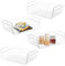WEERSTONE Lot de 4 paniers de rangement amovibles en fil métallique à suspendre pour cuisine, armoires, étagères, armoire, salle de bain, bureau (blanc)