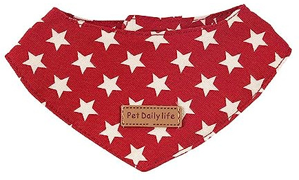 Oyccen Collier Bandana pour Chat Écharpe Triangle à Motif D'étoiles Bandana Collier Foulards Réglable pour Petit Chien Chiot