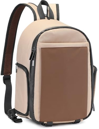 BAICLES DSLR-Kameratasche Fototasche für Spiegelreflex Wasserdicht Kamera Schutztasche Kamerarucksack Fotorucksack Gepolsterte Tasche(Khaki)