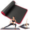 AQASKIN - Gymnastikmatte, Yoga, Fitness, rutschfest, für Training, Sport, Turn, Pilates - 183 x 61 x 1 cm (Rot - Schwarz, Menge: 1 Stück)