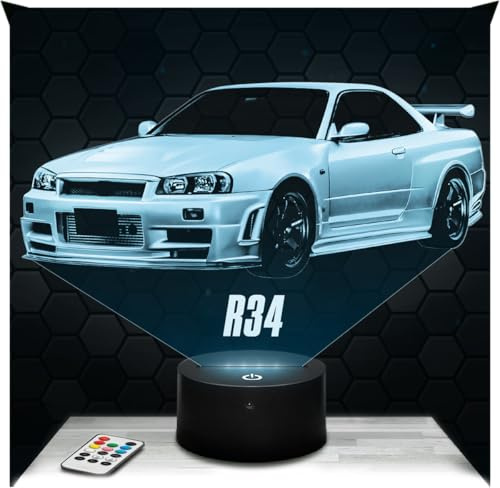 Lampephoto.fr - Skyline GTR R34 3D Sports Car 3D Touch Night Light
