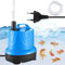 Mini pompe à eau, 25 W 1500 l/h, ultra silencieuse, avec tuyau de 1,5 m, petite pompe submersible, petite pompe de fontaine, pompe de fontaine pour aquarium, bassin, fontaine, hydroponique (bleu)