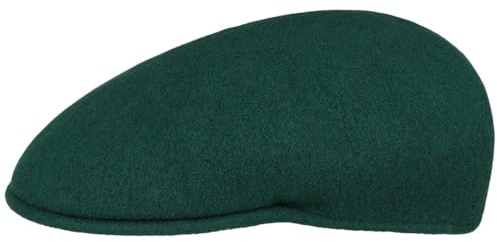 Kangol Casquette 504 Original Femme/Homme - pour Homme Laine avec Visiere Printemps-ete Printemps Ete Automne Hiver - L (58-59 cm) Vert Fonce