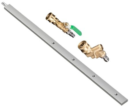 Varilla De Limpieza para Radiadores - Varilla Limpiadora Resistente - Acero Inoxidable 61 Cm Portátil para Condensadores Y Canalones De Camión con Hidrolimpiadora De Alta Presión