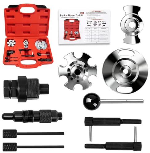 SAIBOO Outil de Calage du Moteur Adapté pour VW Audi VAG 2.7 3.0 TDI, Kit d’outils de Calage Diesel Outil de Verrouillage de la Courroie de Distribution Outil de Chaîne de Distribution