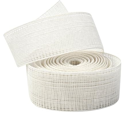 GFUEIGJ fållband för sömnad, 6 m x 35 mm, fiskgrateband, strykband, bomull, snedband, sömband för gör-det-själv, handgjorda hantverk, kläder, klänning, kant, fåll, bröllopsslöja (beige)
