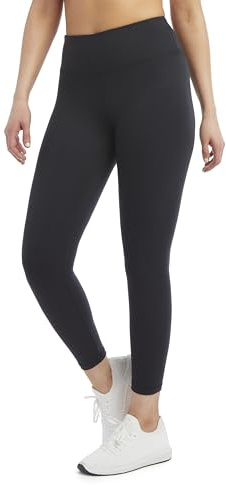 Jockey Women's High Waist Interlock Leggings, Deep Black, Small