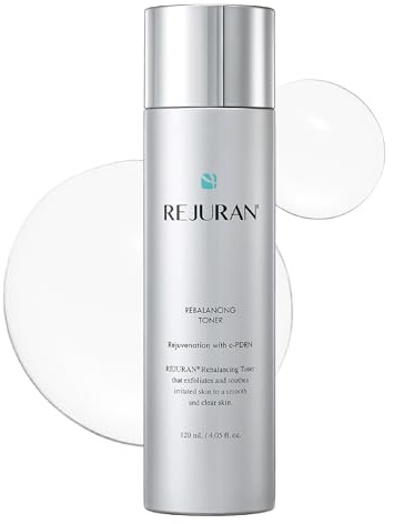 REJURAN® Rebalancing Toner, c-PDRN® – Salmon DNA Hydrating & Soothing Facial Toner for Skin Texture, Pore Care & Barrier Support with Salmon DNA. Korean Skin Care (4.05 fl oz)
