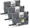 3 X Schwarz Band als Ersatz für Brother P-touch Bänder, Kompatible zum Brother TZe-335 TZ Tape 12mm für Beschriftungsgerät P touch 1010 H105 1000 1005 1280 D400