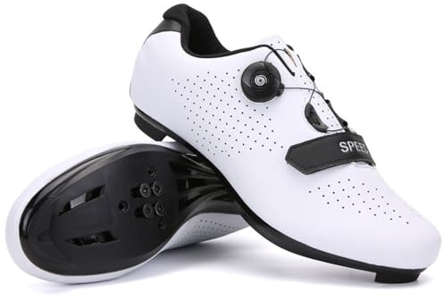 Tre ScarpeCiclismo Unisex MTB & Road SPD Scarpe da Equitazione Transpiranti Uomo & Donna 36-47 EU