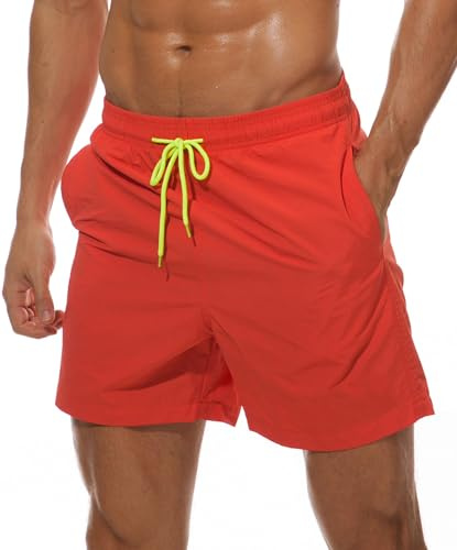 Bañador Hombre Secado Rápido Bañadores Hombre Traje de Baño Estilo Básico Bañadores para Hombre