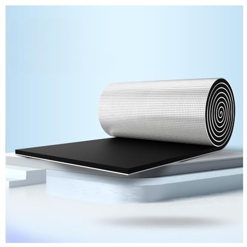 Dämmmatte mit Alubeschichtung Selbstklebend ECM-geprüft Auto 25mm Schallschutzmatte Feuchtigkeitsfest, Feuerfest Dämmung Isolierung Schallschutz(25MM(THK),1*3m/3.2*9.8ft)