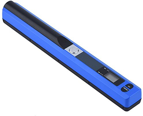 Bewinner USB 2.0 Stiftscanner, Tragbarer Dokumentenscanner,900 * 900DPI Pen Handscanner für XP/Vista/Windows 7/Mac OS 10.4 usw. mit Scan JPG/PDF(Blau)