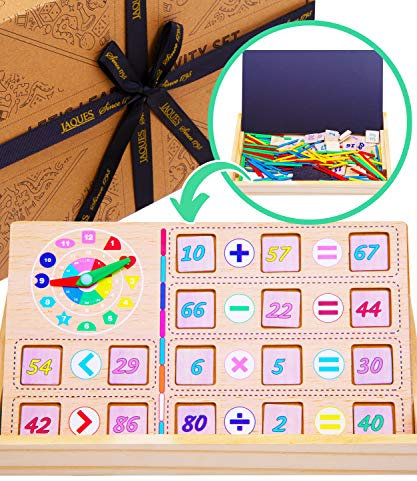 Jaques of London Number Activity Set | Authentic Educational Toys for 3 4 5 6 Year Old Boy and Girls | Approved Learning Toys | Best Maths Games | Supreme Wooden Toys | Since 1795