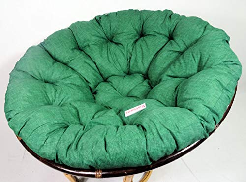 Rattani - Polster, Kissen, Auflage, Ersatzpolster für Rattan Papasansessel, Stoff Nuevo Loneta, D 130 cm, Made in EU