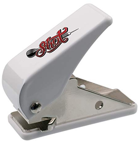 Shot! Darts Flight Hole Punch Accessory Tool, Cuts 5 mm Width, Eliminates Flight Pop-Offs, Used with Aluminium Rings or Dart Shafts, Made in New Zealand, Steel and Soft Tip Darts