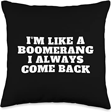 I Love Australian Boomerang Sports Art Design Boomerang Throw Pillow