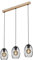 BRILONER - Pendelleuchte mit Drahtschirm, Vintage, E27 Fassung, max. 60 Watt, Deckenlampe, Deckenleuchte, Hängelampe Esstisch, Küchenlampe hängend, Esszimmerlampe, 70x17,5x109,5 cm, Schwarz