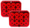 AOJO 2 x Nebelschlussleuchten LED 12V Wasserdicht Nebellichter Rechteck Rot für PKW-Anhänger Traktor Landwirtschaftliches KFZ Caravan RV